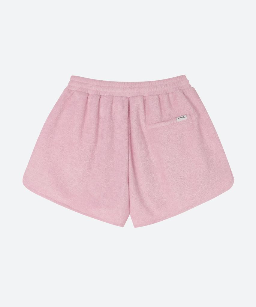 MOONSUN M.C Unisex, Logo Terry Shorts / Pink