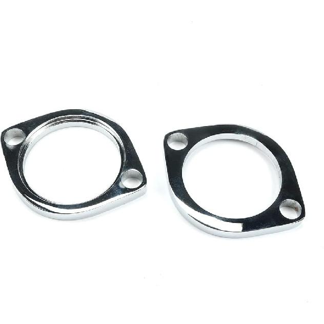 Nytt Avgasfläns Monteringskit Par Flänsar Packningar C-klämmor Muttrar Brickor för Harley Davidson, 30-0205