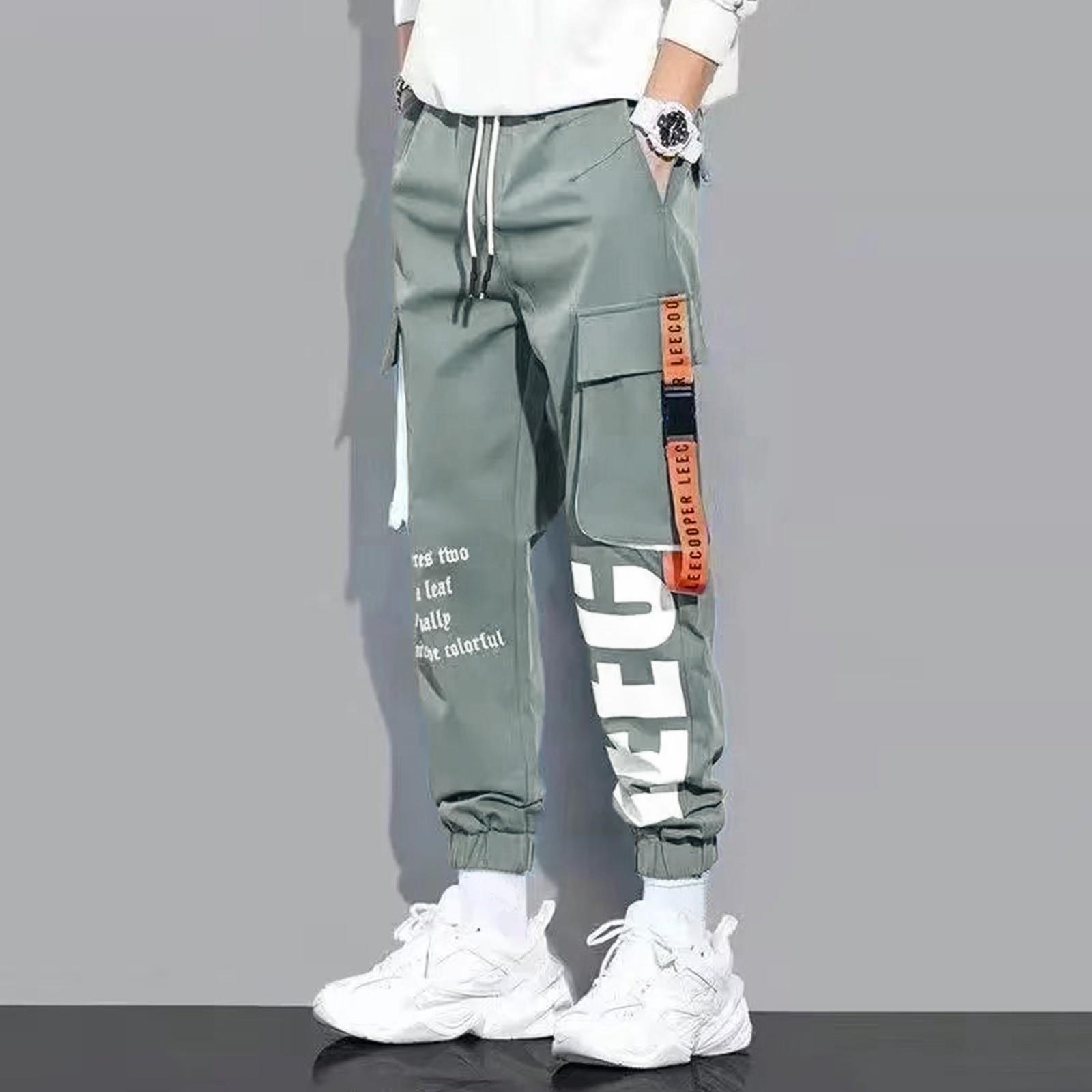 

Мужские летние модные комбинезоны, повседневные цветные удобные брюки L зелёный