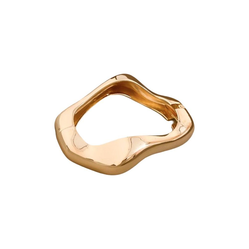 Zinc Zinc Zinc Alloy Metal Bracelet Geometry Wide Side Bangle Retro Open Bangle Gift