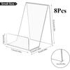 8pcs Transparent/Acrylic Display Stands/Photo Frames/Brochures/Art Pieces/Small Picture Stands/Postcard Display Stands