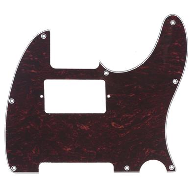 Musiclily TL Humbucker PU Telecaster Pickguard for Fender USA/Mexico Standard Tele Electric Guitars, 4-Piece Set with Red Tortoiseshell Pattern