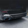 Car Tail Throat Decorative Frame Tail Muffler Exhaust Pipe Output Cover for BMW X5 G05 X6 G06 X7 G07 2019-2024 Accessories