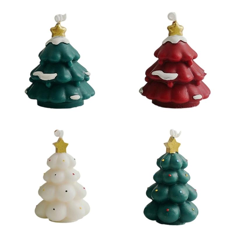 Handmade Christmas Tree Candle With Refined Paraffin And Bean Wax Blend Fragrant Candle