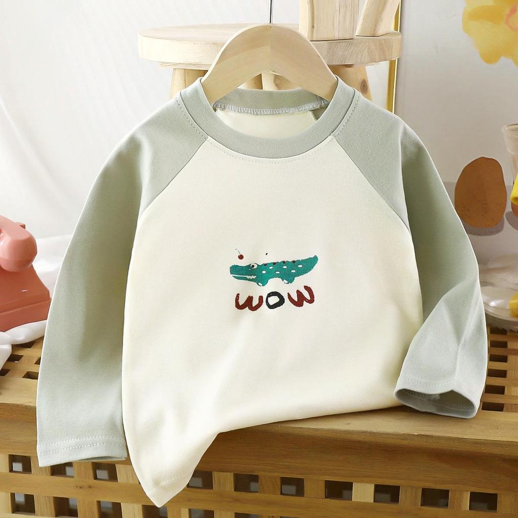 Children's Pure Cotton Long-Sleeve T-Shirt - Autumn New Arrivals for Boys & Girls