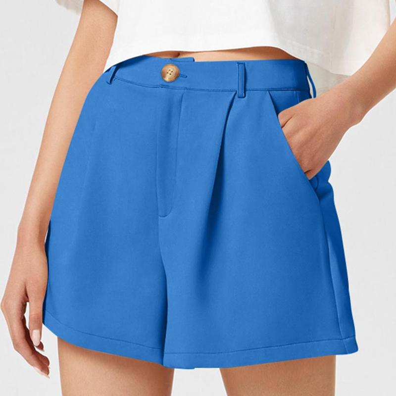 Summer Women's Loose Shorts, Women's Casual Daily Wide-leg Pants, Women's High-waist Blazer Shorts