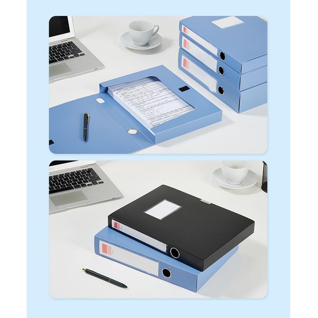 File Folder Plastic Document Organizers File Box Large Capacity Document Filing Box for Certificates Important Paper