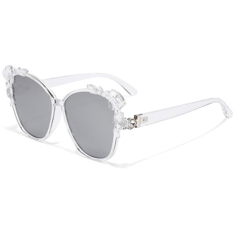 New Luxury Fashion Design Diamond-Studded Special-Shaped Frame Women Sunglasses Trend All-Match Leisure Men Sun Glasses Uv400