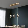 K9 Crystal Dining Chandeliers Wire Hanging Gold Crystal Ceiling Lamp 3 Light Colors For Bedroom Bedsides Balcony Bar Decor Lamps