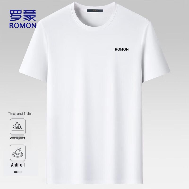 ROMON Men's 666 Functional Cool-Touch Cotton Short Sleeve T-Shirt