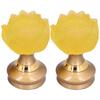 2 Set LED Buddhist Light Yellow Buddha Lamp Adjustable Buddhist Flower Light Buddhism SupplyAU Plug