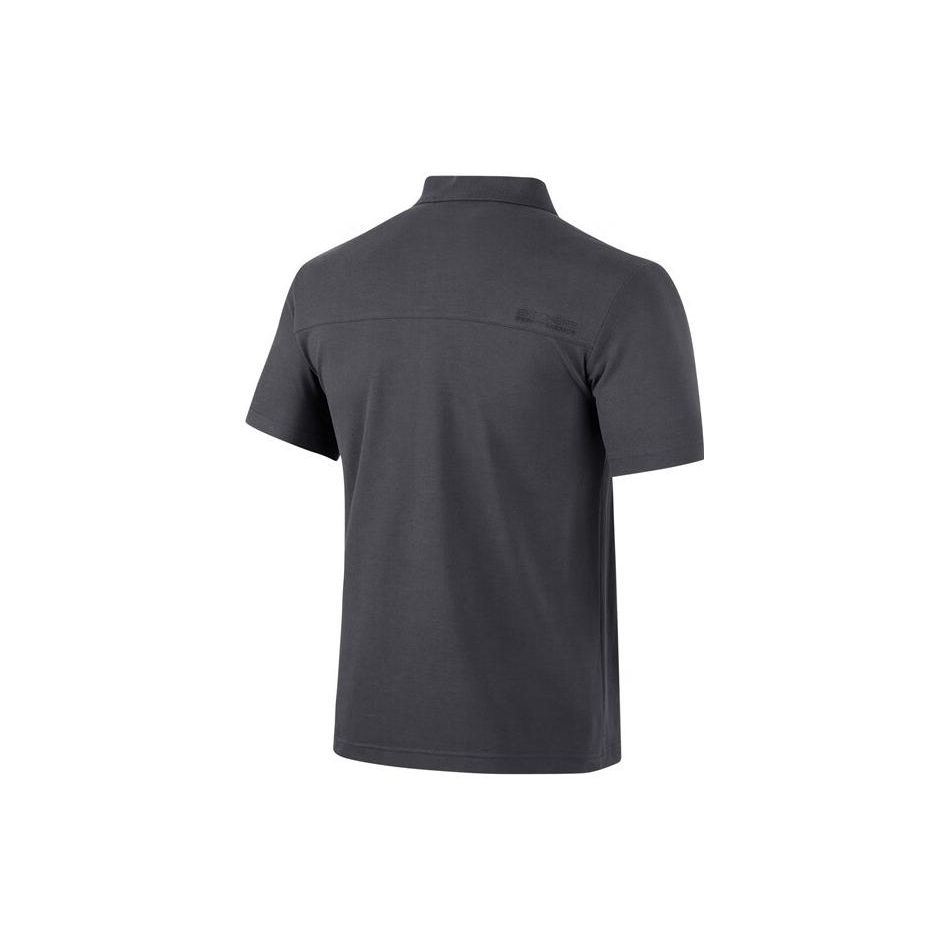 Skechers Sports Series Solid Color Logo Pullover Short Sleeve Polo Shirt Men tops Odyssey-Gray P223M126-026R