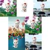 Car Interior Decor Acrylic Cartoon Cat Ornament For Festive Vehicle Styling