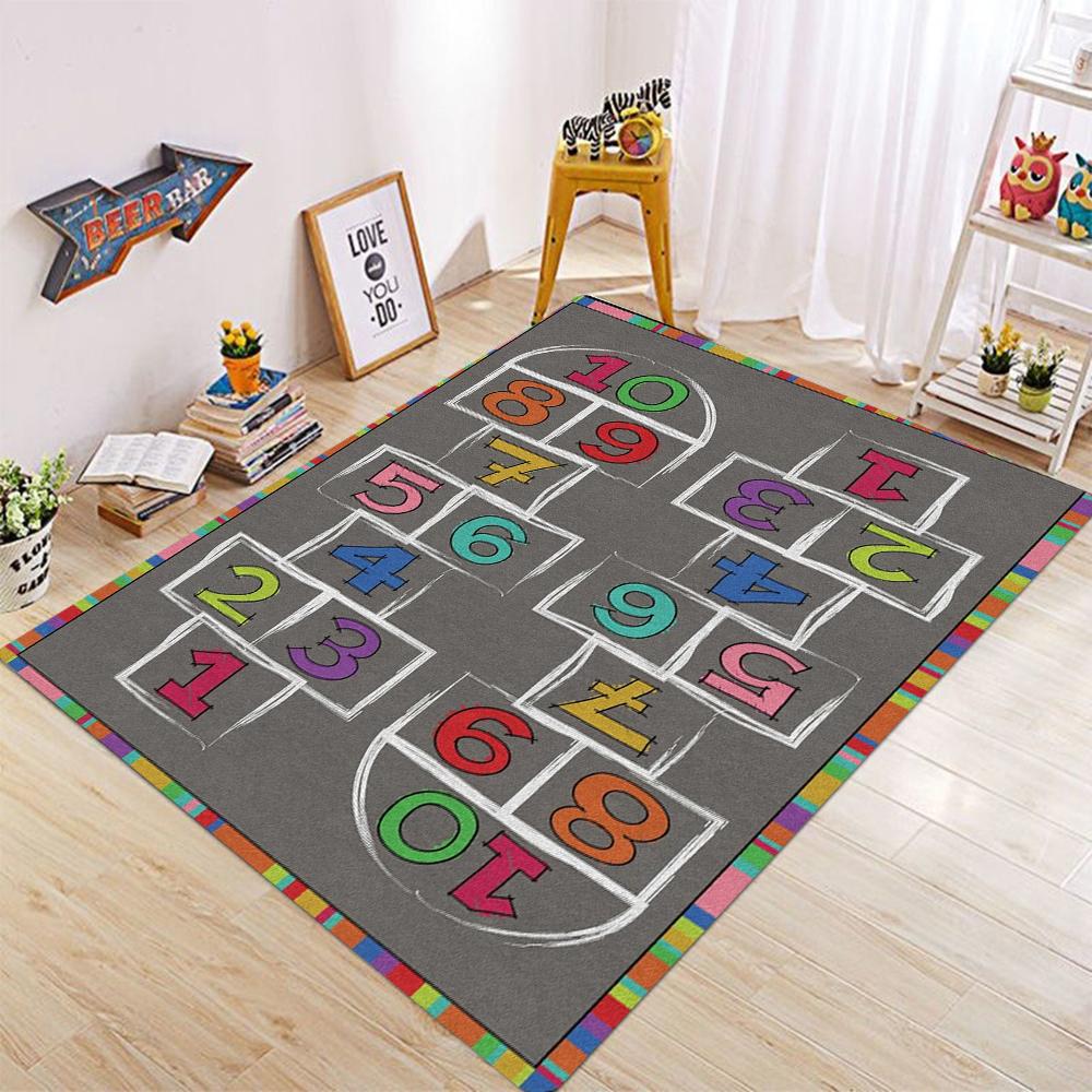Silly Circles Colorful Abstract Children's Classroom Seating Area Rug for Preschools Daycares Libraries and Learning Centers