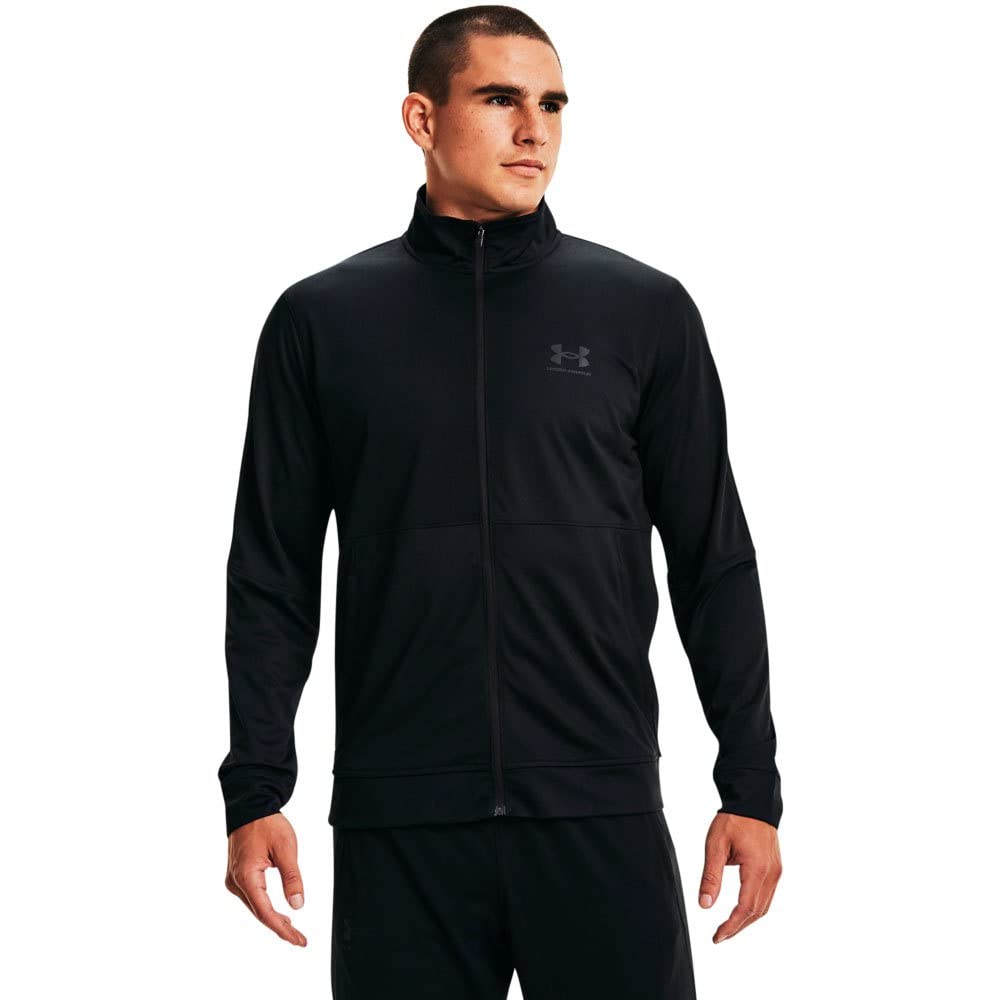 

Under Armour UA Pique Training Track O Men s Jacket, Black/Black