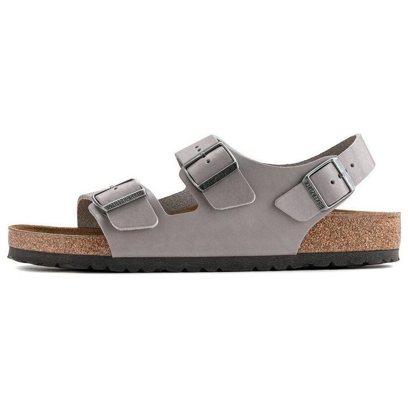 Birkenstock Leather Comfortable Round Toe Versatile Thick Sole Beach Sandals Men sandals Lime 1022480 42