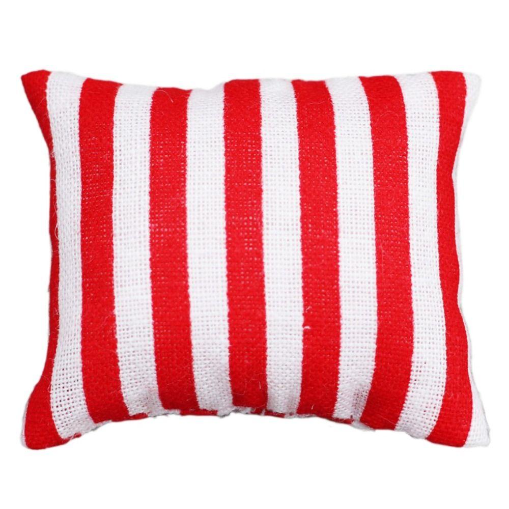 Pretend Play 1:6/1:12 Dollhouse Furniture Doll House Accessories Simulation Plaid Pillow Gifts