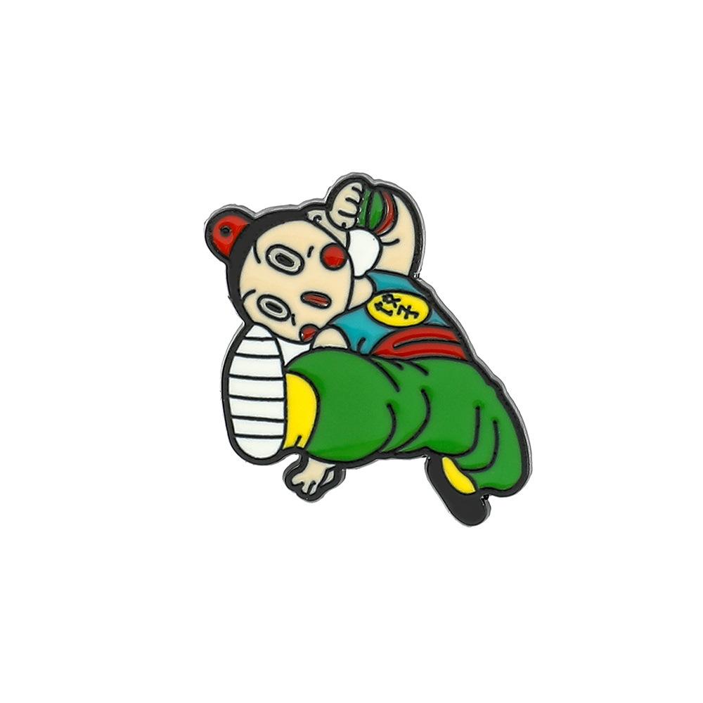 Dragon Ball Peripheral Japanese Cartoon Metal Brooch Pin Hat Clothing Alloy Paint Badge