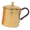 Copper -hammered glass cup, 350ml, 550ml, for coffee and tea