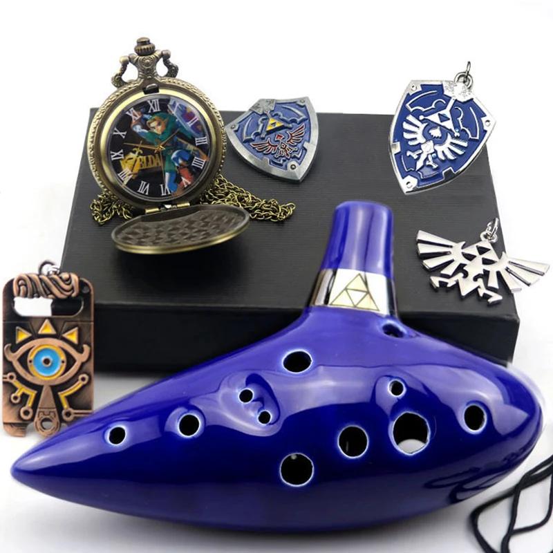 Okarina Ceramiczna Legenda 12 Dziur Ceramiczna Alto C Flet Okarina Niebieski Zainspirowany Czasem Instrument Muzyczny Dla Początkujących Akcesoria