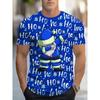 Fashion Mens Womens Christmas 3D Santa Claus Short Sleeve T-shirt Snowflake Xmas Party Tops Tees Men Clothing Men Women Tops New