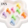 Large Hole Beads 5Pcs DIY Acrylic Bubble Number Beads, 0-9 Chunky Kit Colorful Spacer for Crafting Projects