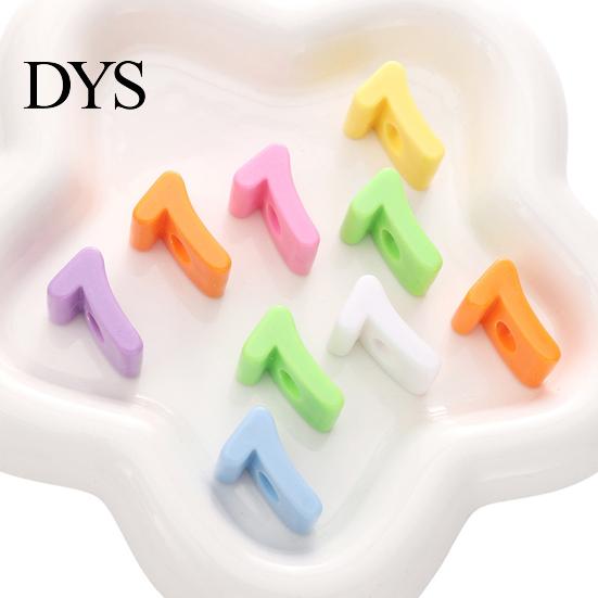 Large Hole Beads 5Pcs DIY Acrylic Bubble Number Beads, 0-9 Chunky Kit Colorful Spacer for Crafting Projects