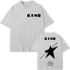 Rock Band Viktor Tsoi Kino A Star Named Sun Album T Shirt High Street Fashion Trend Tshirt Unisex Unisex Oversized Cotton Tshirts