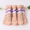 10Pairs Ultra-thin Crystal Silk Tube Socks Flower Silk Sheer Socks Women Invisible Socks  Summer