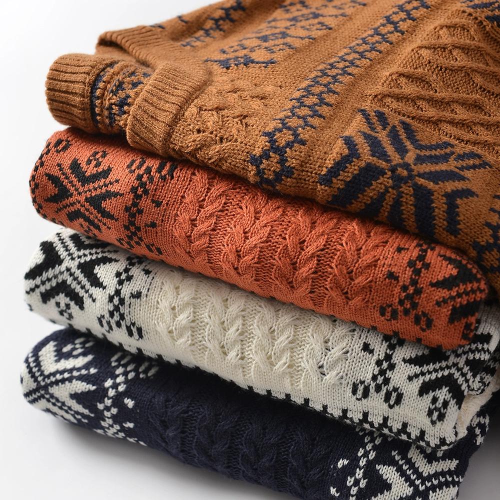 Pulover pulover cu mâneci lungi din tricot cald la modă cu diamante pentru bărbați