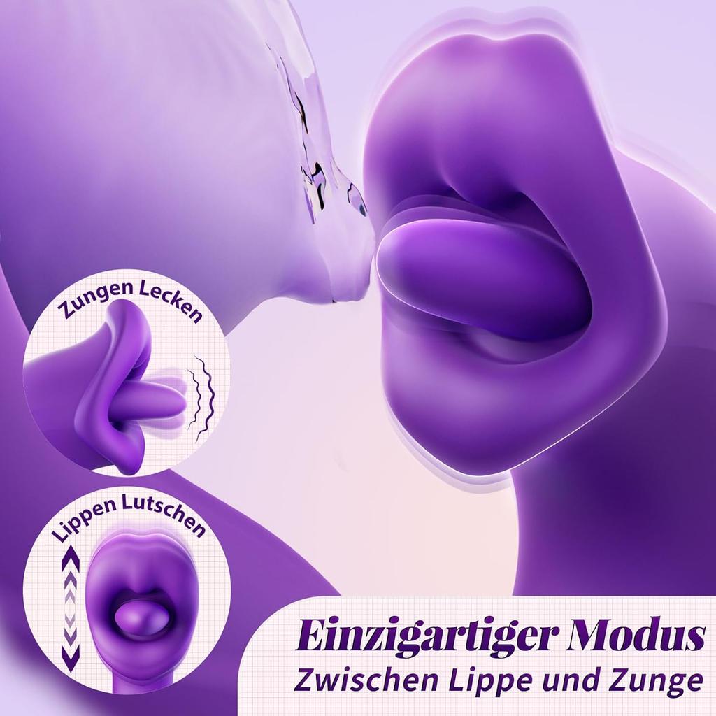 Brinquedos sexuais femininos com 7 modos de lamber, penetrar e vibrar; conjuntos de vibradores femininos; conjuntos de brinquedos sexuais femininos; vibradores com estimulação clitoriana