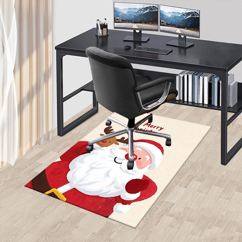 

Christmas Santa Claus Reindeer Chair Mat - Anime Cartoon Design, Non-Slip Carpet for Office, Home Decor, Living Room, Bedroom, Game Room & Dormitory.R 60cm by 90cm