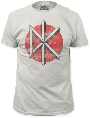 DEAD KENNEDYS Distressed Logo White Impact Merch Unisex T-shirt