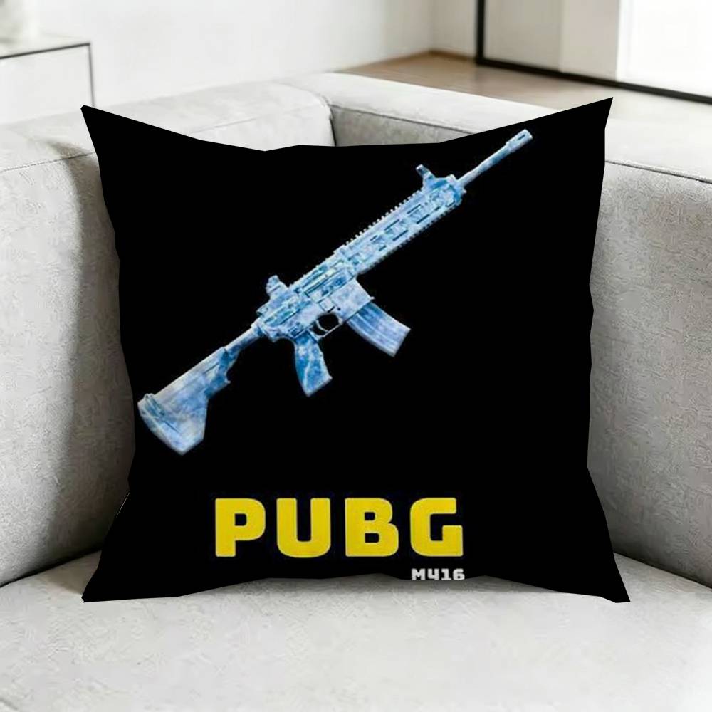 PUBGG MOBILE Game Pillow Case Square DoubleSided Sofa Cushion Cover Bedroom Bedside Pillow Gift