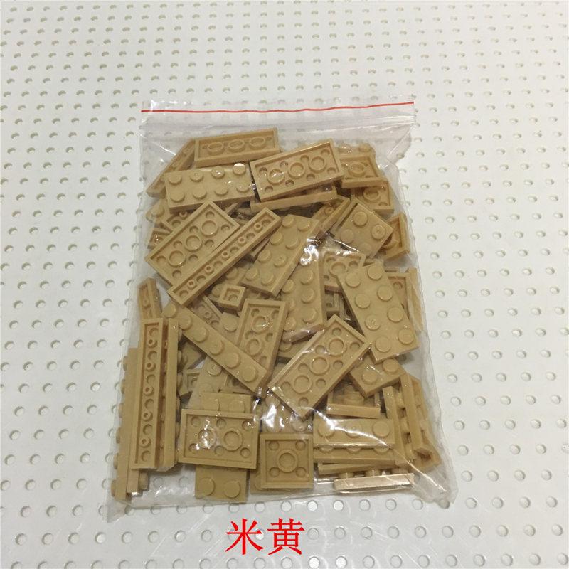 100pcs/lot Building Block thin bricks 8 size mixed 15 colors Compatible with brands Educational Toys for Children