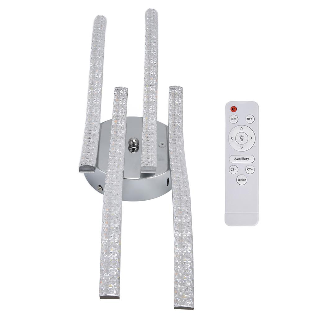 LED Ceiling Light Remote Control Dimming 4 Wavy Ceiling Lamp Tube for Living Room Bedroom AC85?265V