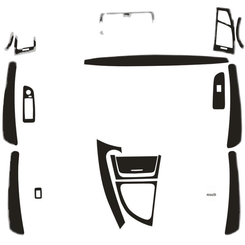 BMW 1 Series 06-11 Interior Carbon Fiber Gear Console Color Change Sticker