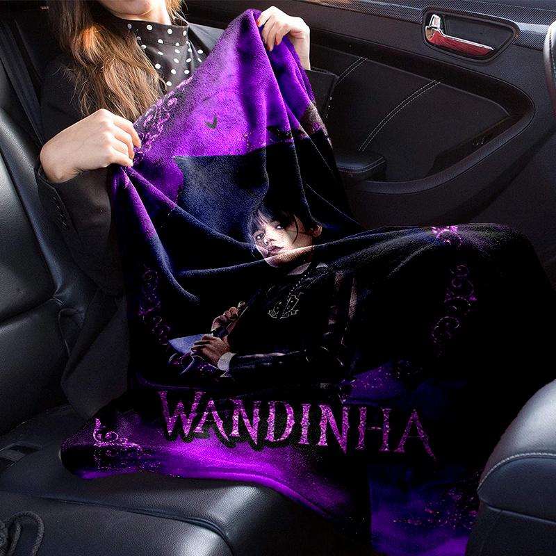 Mittwoch Gothic Decke Flanelldecke für Bett, Sofa, Camping, Wandern, Picknick Zubehör, Geschenk für Familie Fan Geschenke