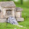 Resin 2Pcs Stairs DIY Doll Fairy Home Decoration Miniature Step House Model Garden Accessories