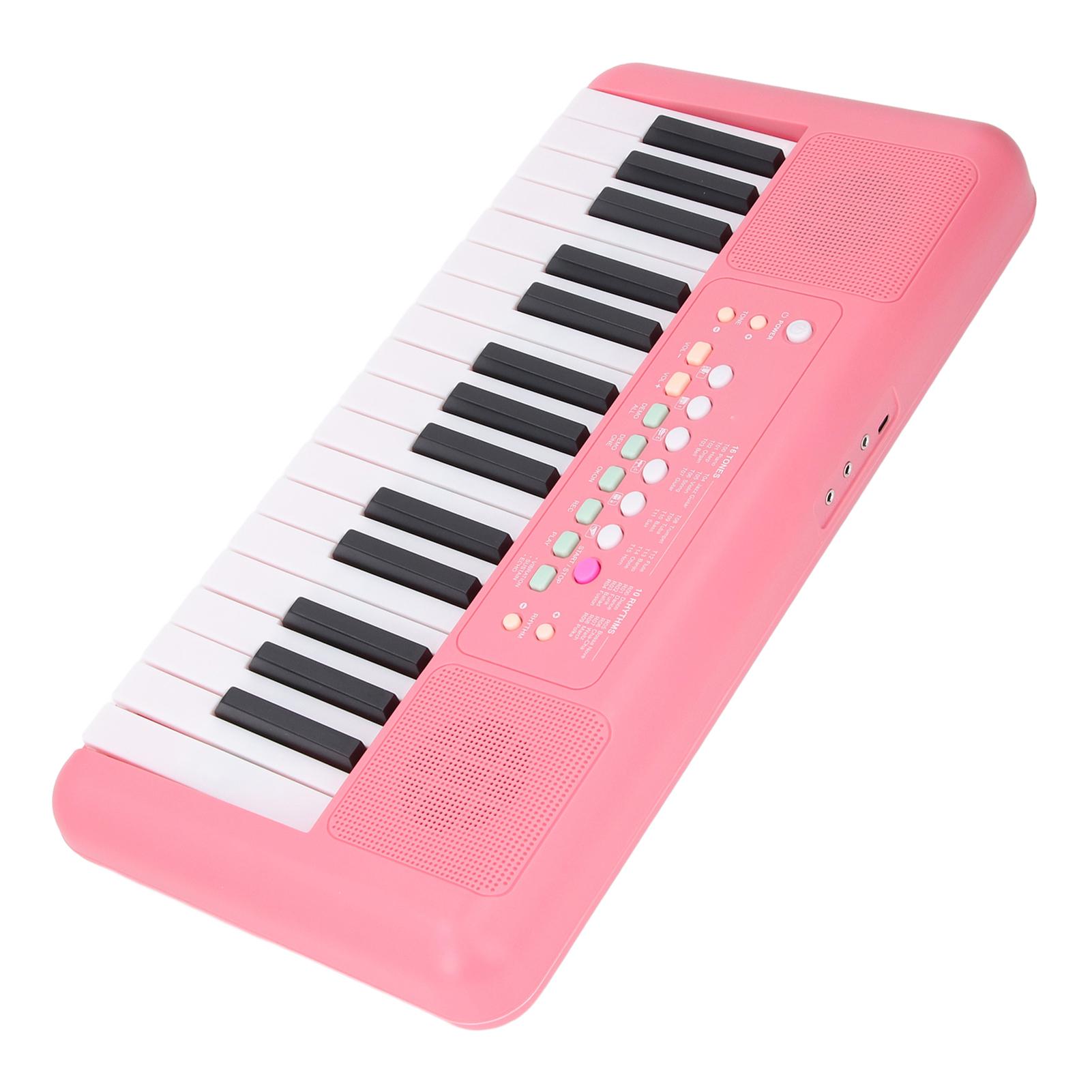 32-клавишная электронная клавиатура 16 тембров 10 ритмов Вибрато Сустейн Эхо-эффекты Электронное пианино красный