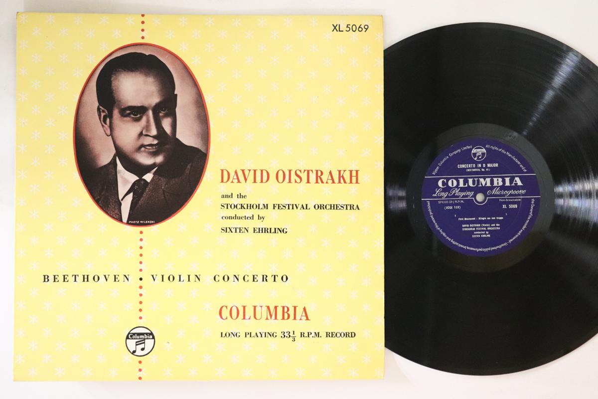 

LP Record DAVID OISTRAKH STOCKHOLM FESTIVAL Beethoven Violin Concerto XL5069 COLUMBIA 1955 Japan Classical Used