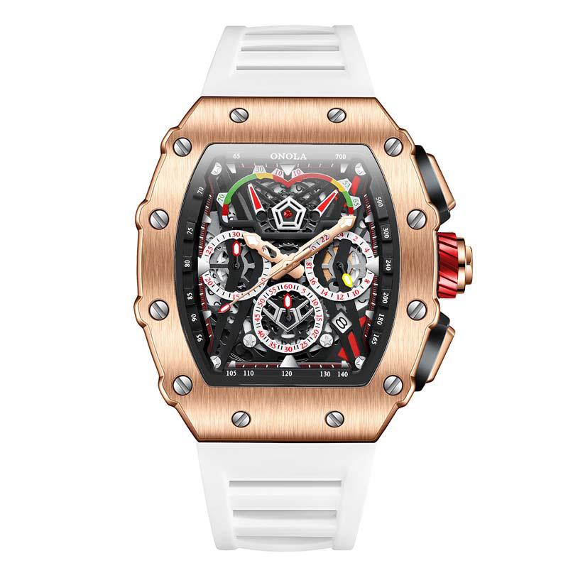 Top brand new fashion multi-color multi-function automatic mechanical men's watch luminous waterproof men's wrist watch