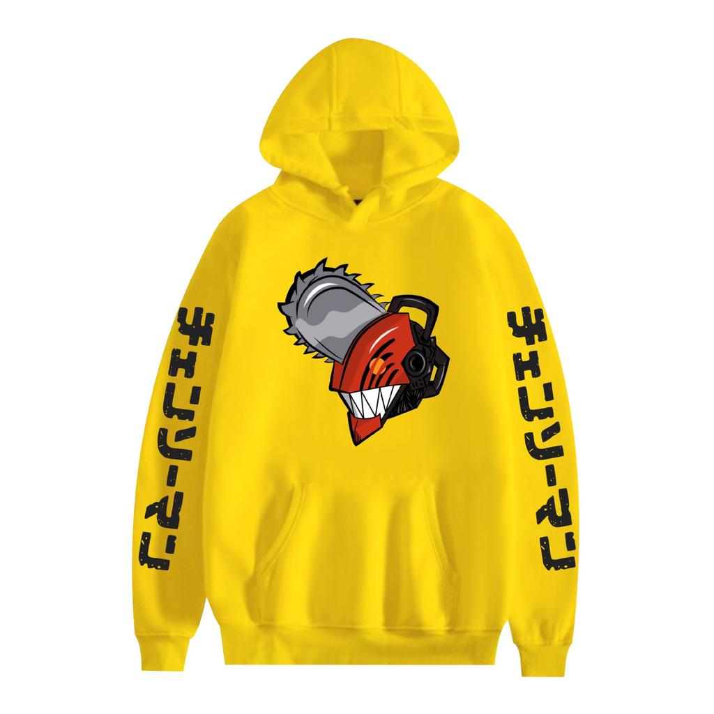 Chainsaw Man Hoodie Sweatshirt Cartoon Printed Cool Pullover Hooded Halloween Chainsaw Man Anime Unisex