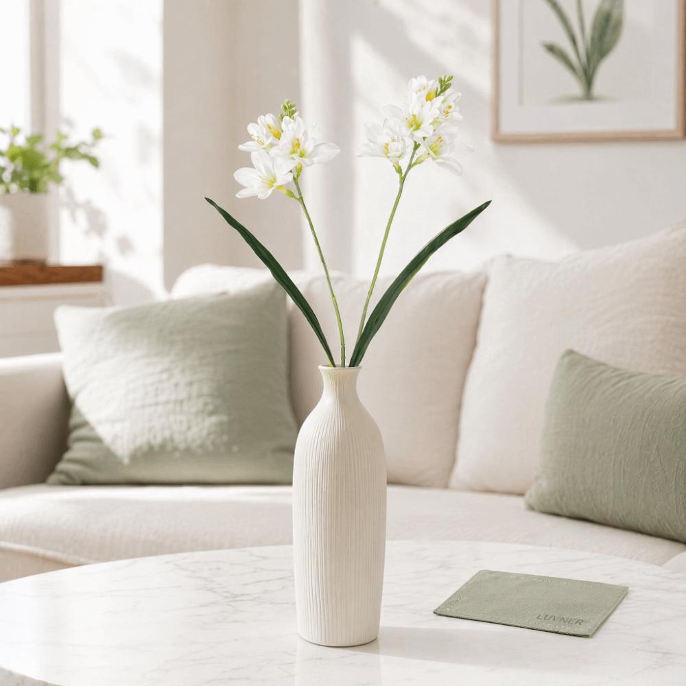 3D Texture Artificial Vanilla Orchid Flower Realistic Flower Decoration Home Decor