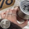 Geometric High-Polish Criss-Cross S925 Silver-Plated Open Ring - Women's Stackable Index Finger Jewelry