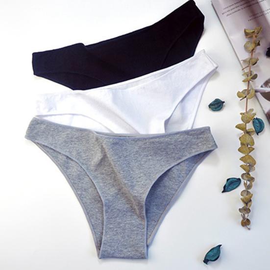 Cotton Thongs for Rise Sexy Seamless Breathable Women Soft Low Ladies Panties Stretchy