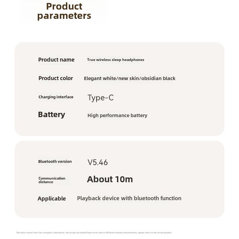 New Wireless Sleep Dedicated Side Sleep Bluetooth Headphones TWS Wake Up Mini Sports Running Headphones