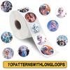 500pcs/Roll Frozen Princess Elsa Cartoon Sealing Sticker DIY PVC Laptop Decals Decoration Stiker Reward Gift Toys
