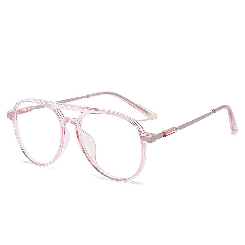Women Retro Anti Blue Light Computer Glasses Designer Vintage Men Half Frames Eyeglasses Trendy Office Accessory