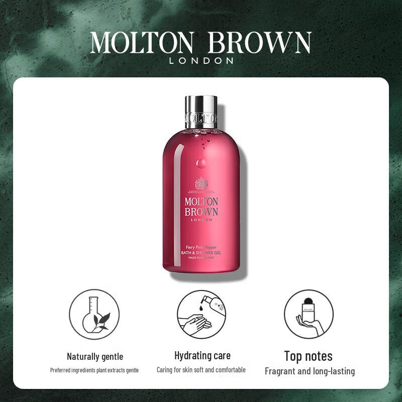 Molton Brown Fiery Pink Pepper & Neon Amber Shower Gel Duo